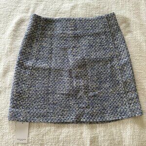 MM.LaFleur Rowley 1.0 Skirt – Cotton Bouclé – Lapis/Ivory